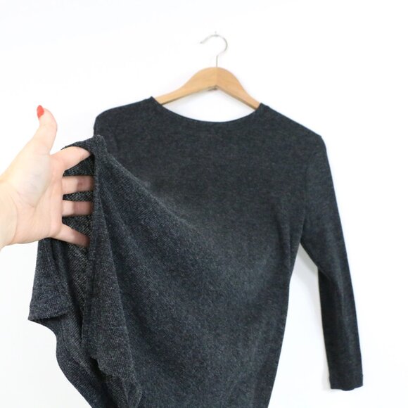 *Old Navy Tunic Grey Ribbed Long Sleeve - Picture 5 of 6